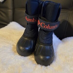 Columbia Kids' Blue and Red Winter Boots